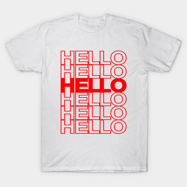 Hello & Goodbye plastic bag font by FLARE US